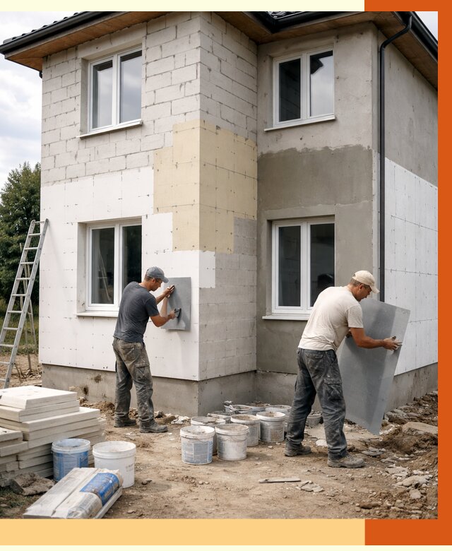 Утепление дома из газобетона в Кушве от 4311 руб./м² — заказать у ТепломастерКшв